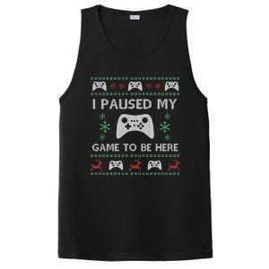 Gamer Paused My Game Ugly Christmas Sweater PosiCharge Competitor Tank