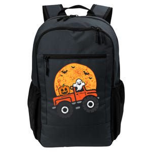 Ghost Pumpkin Monster Truck Moon Halloween Gift Daily Commute Backpack