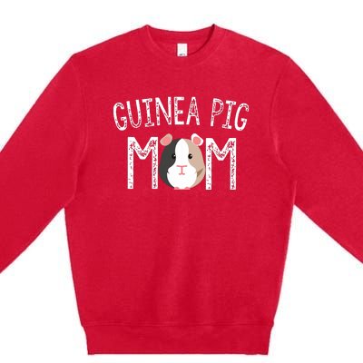 Guinea Pig Mom Guinea Pig Lover Gifts Mama Mother Premium Crewneck Sweatshirt