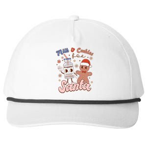 Groovy Propofol Milk And Cookies For Santa Nurse Christmas Gift Snapback Five-Panel Rope Hat