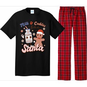 Groovy Propofol Milk And Cookies For Santa Nurse Christmas Gift Pajama Set