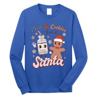 Groovy Propofol Milk And Cookies For Santa Nurse Christmas Gift Long Sleeve Shirt