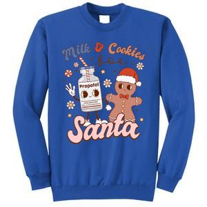 Groovy Propofol Milk And Cookies For Santa Nurse Christmas Gift Sweatshirt