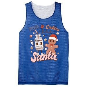 Groovy Propofol Milk And Cookies For Santa Nurse Christmas Gift Mesh Reversible Basketball Jersey Tank