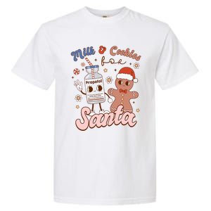 Groovy Propofol Milk And Cookies For Santa Nurse Christmas Gift Garment-Dyed Heavyweight T-Shirt