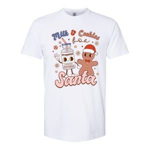 Groovy Propofol Milk And Cookies For Santa Nurse Christmas Gift Softstyle CVC T-Shirt