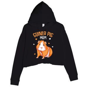 Guinea Pig Mom Mothers Day Women Girl Crop Fleece Hoodie