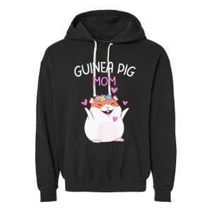 Guinea Pig Mom Cute Mothers Day Women Girls Guinea Pig Mom Garment-Dyed Fleece Hoodie