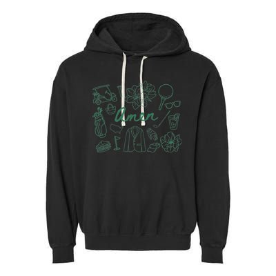 Golf Par Master Golfer Golf Lover Amen Garment-Dyed Fleece Hoodie