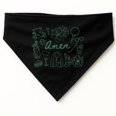 Golf Par Master Golfer Golf Lover Amen USA-Made Doggie Bandana