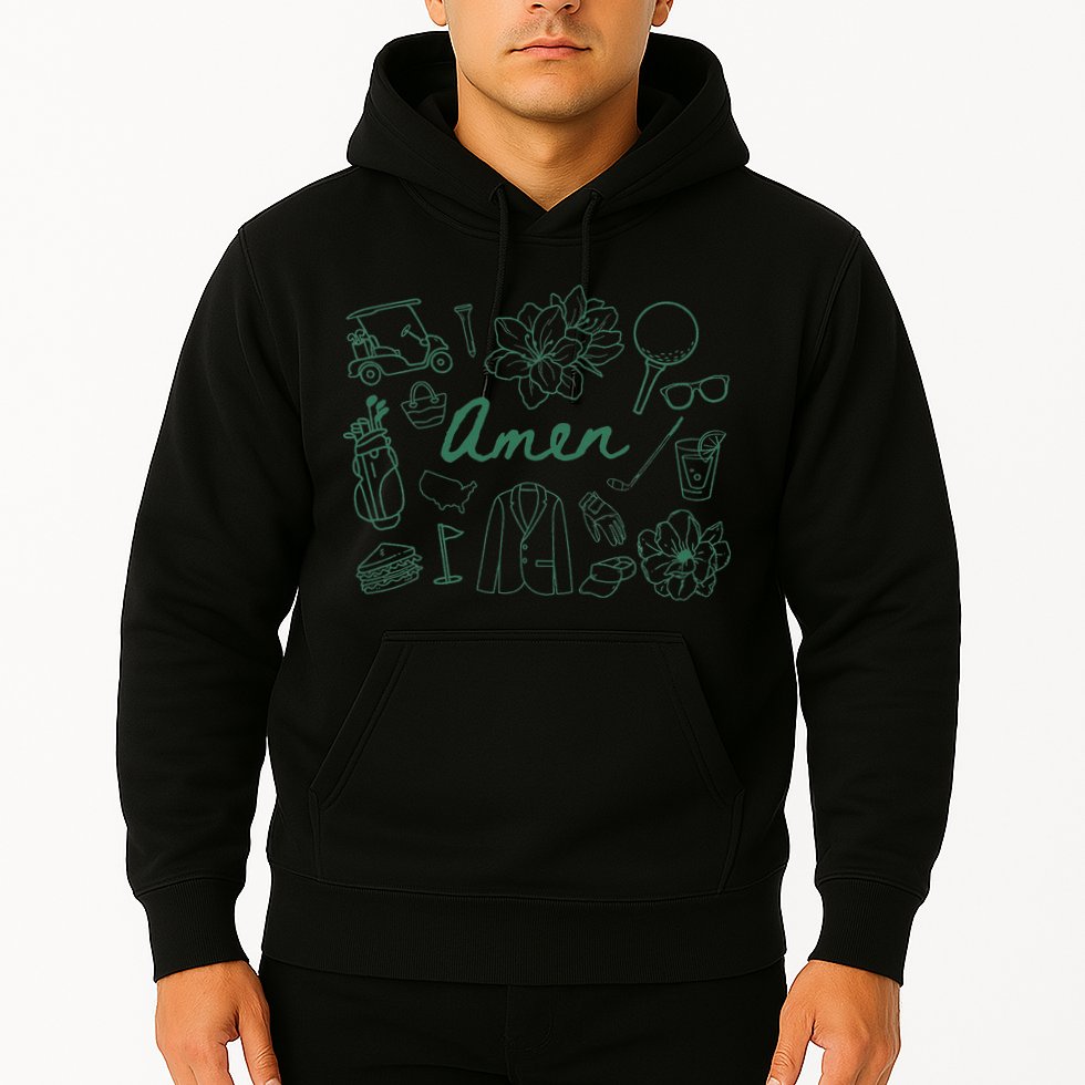 Golf Par Master Golfer Golf Lover Amen Hoodie