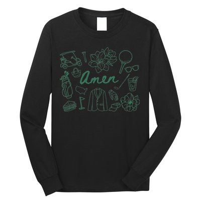 Golf Par Master Golfer Golf Lover Amen Long Sleeve Shirt