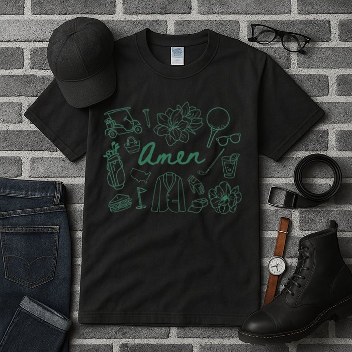 Golf Par Master Golfer Golf Lover Amen Tall T-Shirt