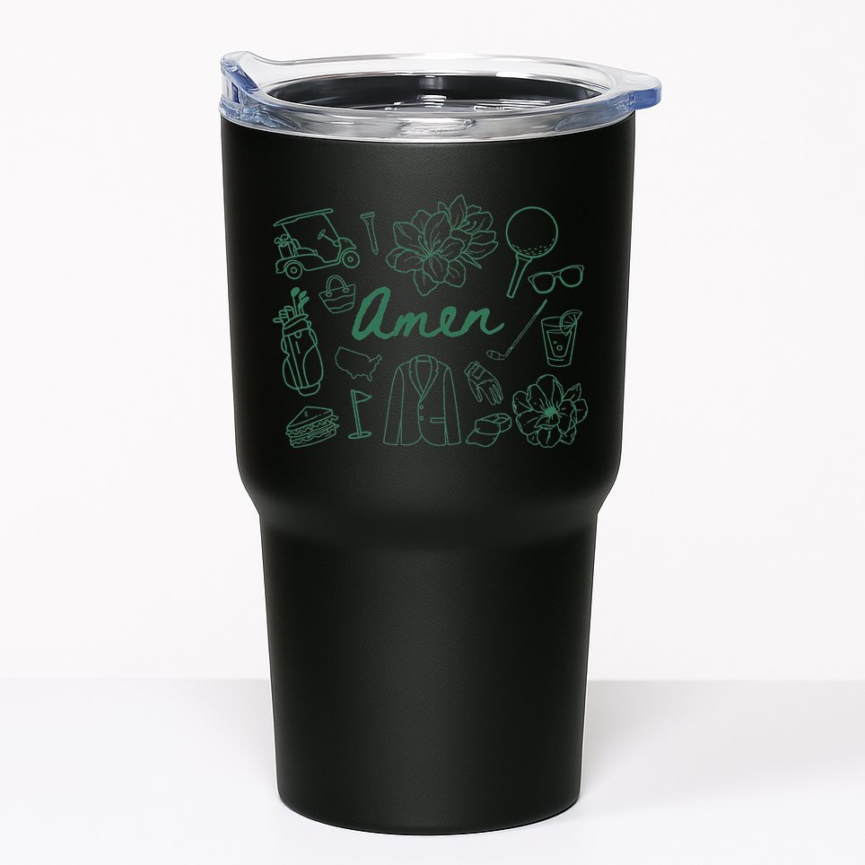 Golf Par Master Golfer Golf Lover Amen Tumbler