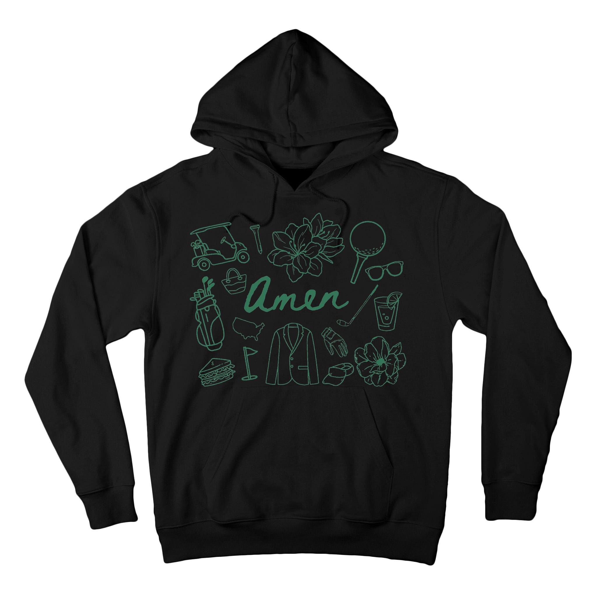 Golf Par Master Golfer Golf Lover Amen Tall Hoodie