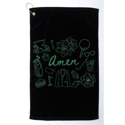 Golf Par Master Golfer Golf Lover Amen Golf Towel