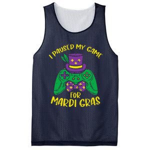 Gamer Paused My Game Mardi Gras Gaming Mesh Reversible Basketball Jersey Tank