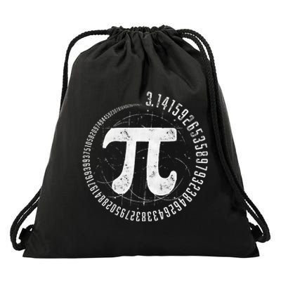 Geometry Pi Math Science STEM 3.14 Pi Day Drawstring Bag