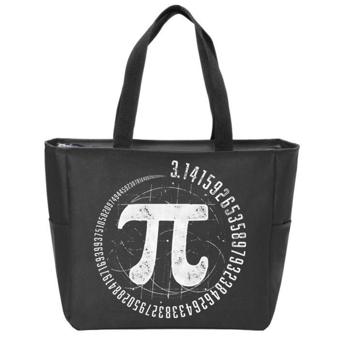 Geometry Pi Math Science STEM 3.14 Pi Day Zip Tote Bag