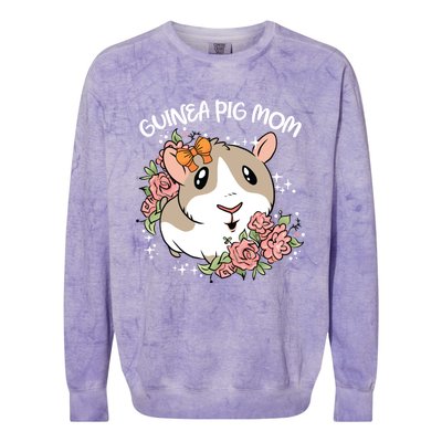 Guinea Pig Mom Cute And Funny Gift For Pet Animal Lovers Mommy Mama Mothers Colorblast Crewneck Sweatshirt