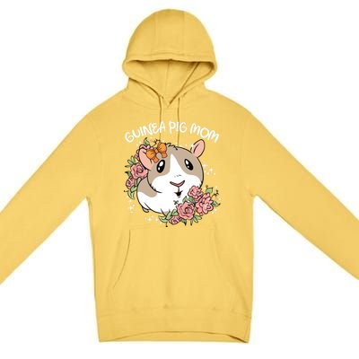 Guinea Pig Mom Cute And Funny Gift For Pet Animal Lovers Mommy Mama Mothers Premium Pullover Hoodie