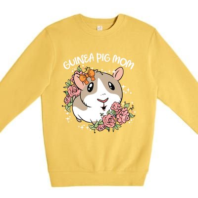 Guinea Pig Mom Cute And Funny Gift For Pet Animal Lovers Mommy Mama Mothers Premium Crewneck Sweatshirt