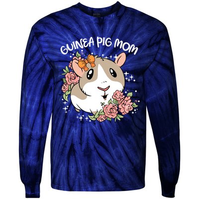 Guinea Pig Mom Cute And Funny Gift For Pet Animal Lovers Mommy Mama Mothers Tie-Dye Long Sleeve Shirt