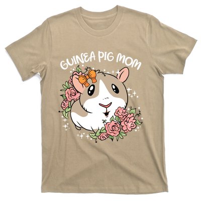 Guinea Pig Mom Cute And Funny Gift For Pet Animal Lovers Mommy Mama Mothers T-Shirt