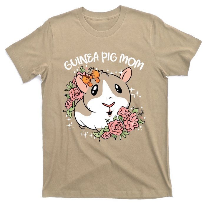 Guinea Pig Mom Cute And Funny Gift For Pet Animal Lovers Mommy Mama Mothers T-Shirt