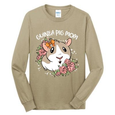 Guinea Pig Mom Cute And Funny Gift For Pet Animal Lovers Mommy Mama Mothers Tall Long Sleeve T-Shirt