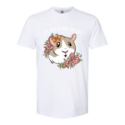 Guinea Pig Mom Cute And Funny Gift For Pet Animal Lovers Mommy Mama Mothers Softstyle CVC T-Shirt