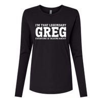 Greg Personal Name First Name Funny Greg Womens Cotton Relaxed Long Sleeve T-Shirt