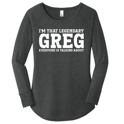 Greg Personal Name First Name Funny Greg Women's Perfect Tri Tunic Long Sleeve Shirt