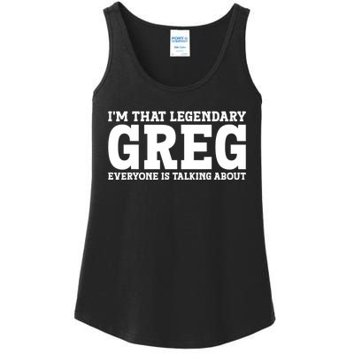 Greg Personal Name First Name Funny Greg Ladies Essential Tank