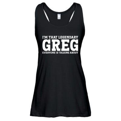 Greg Personal Name First Name Funny Greg Ladies Essential Flowy Tank