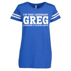 Greg Personal Name First Name Funny Greg Enza Ladies Jersey Football T-Shirt