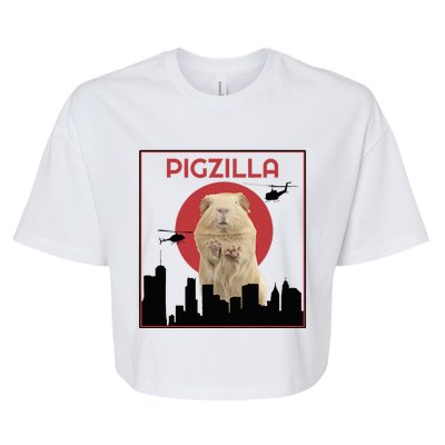 Guinea Pig Novelty Pigzilla Bella+Canvas Jersey Crop Tee