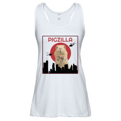 Guinea Pig Novelty Pigzilla Ladies Essential Flowy Tank