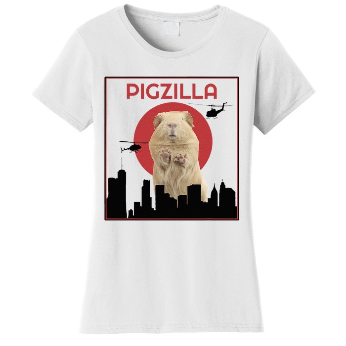 Guinea Pig Novelty Pigzilla Women's T-Shirt