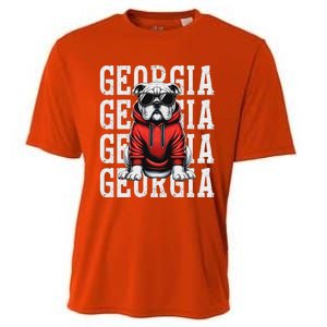 Georgia Personalized Name Cooling Performance Crew T-Shirt