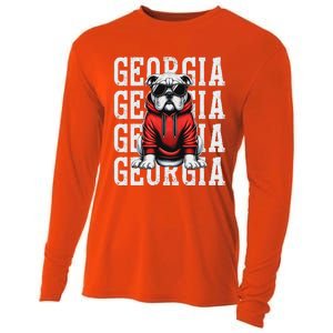 Georgia Personalized Name Cooling Performance Long Sleeve Crew