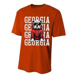 Georgia Personalized Name Performance Sprint T-Shirt