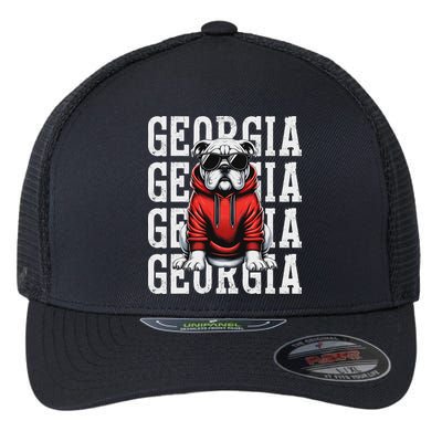 Georgia Personalized Name Flexfit Unipanel Trucker Cap