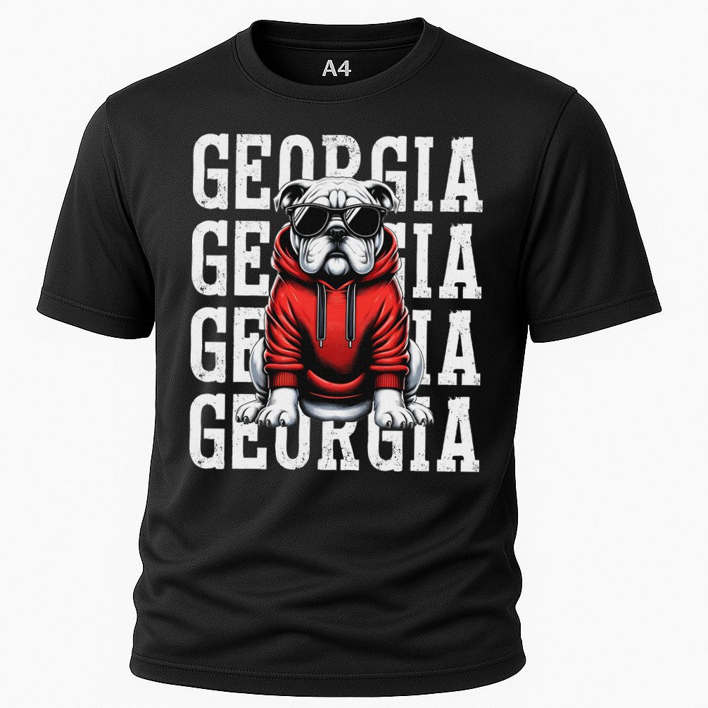 Georgia Personalized Name Cooling Performance Crew T-Shirt