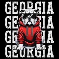 Georgia Personalized Name Cooling Performance Crew T-Shirt