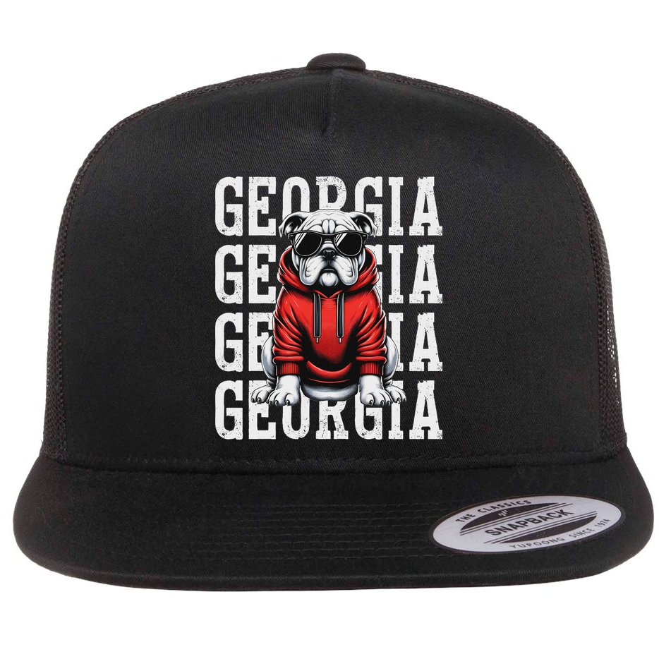 Georgia Personalized Name Flat Bill Trucker Hat