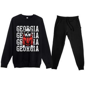 Georgia Personalized Name Premium Crewneck Sweatsuit Set