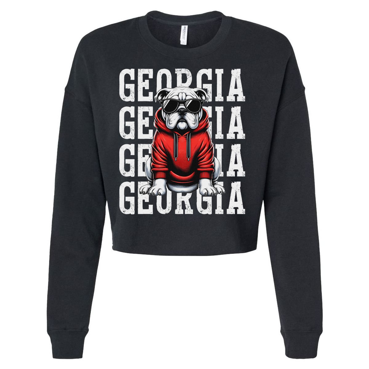Georgia Personalized Name Cropped Pullover Crew