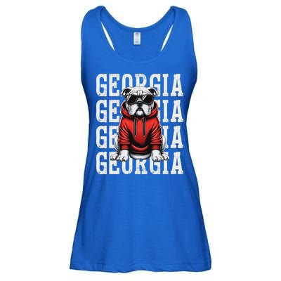 Georgia Personalized Name Ladies Essential Flowy Tank