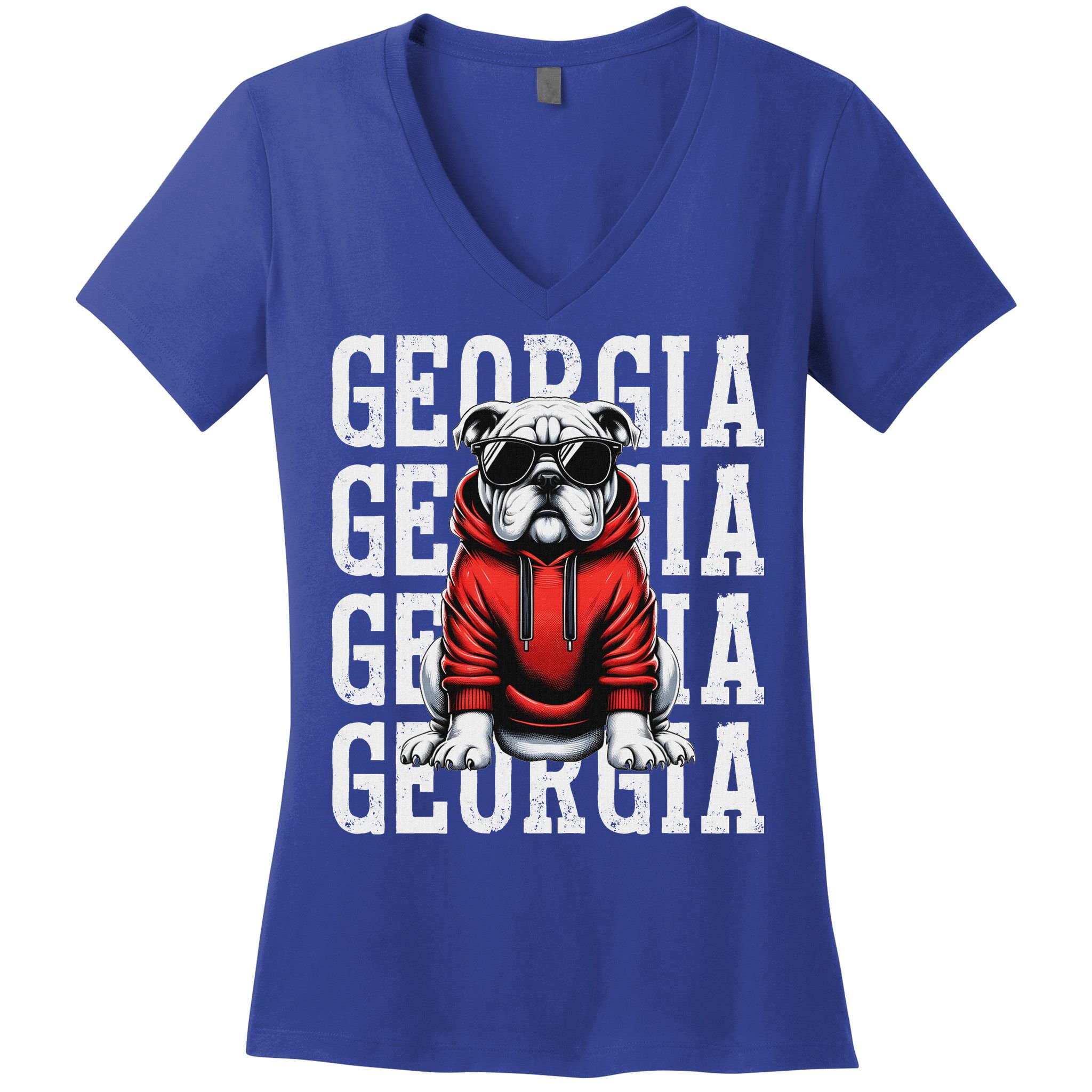 Georgia Personalized Name Women's V-Neck T-Shirt